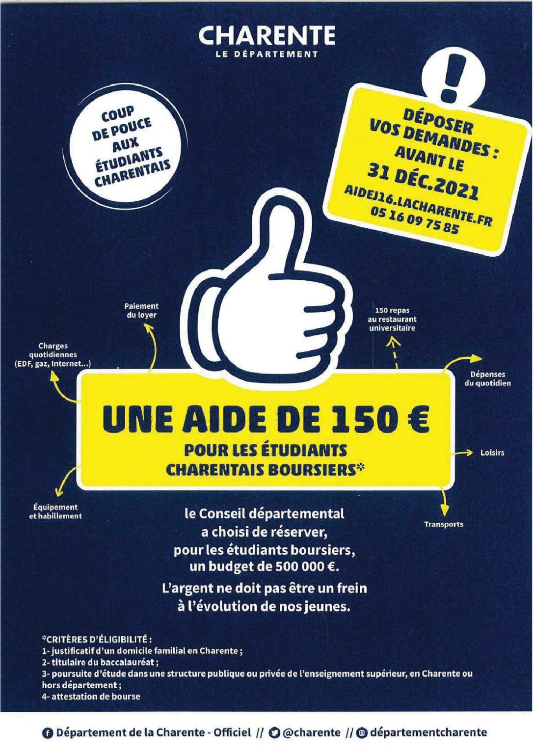 Coup de pouce du Département